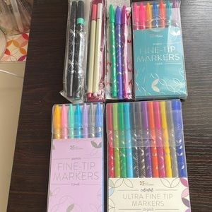 Bundle Assortment of Erin Condren fine tip markers and pens sold as bundle
